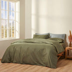 Σετ Σεντόνια με Λάστιχο Cannon Cotton Fresh Solid 100x200+33 / Beetle